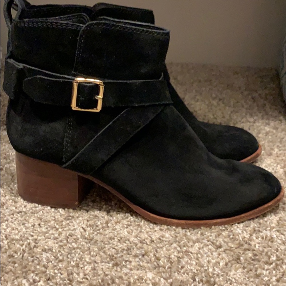 Kate Spade Black Suede Boots